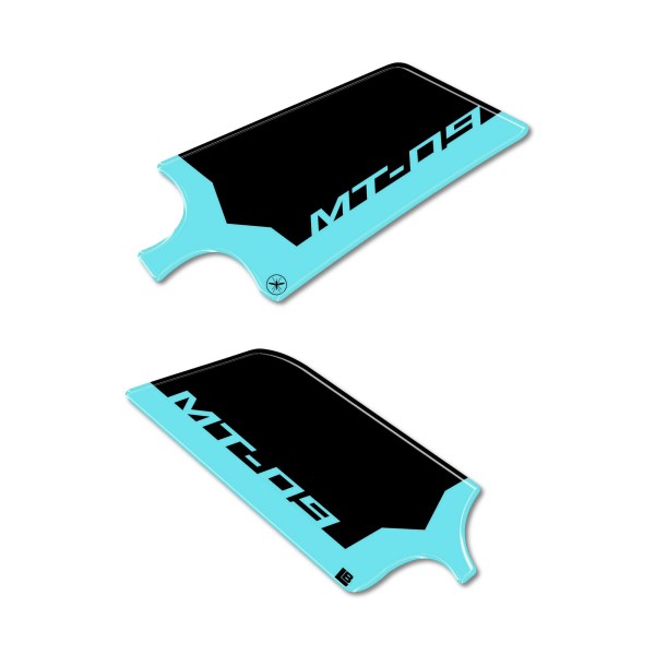 Stickers 3D Protecteurs de talons moto compatibles avec Yamaha MT-09 2024-2025