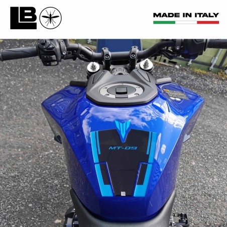 Protège réservoir adhésif 3D pour moto compatible avec Yamaha MT 09 2024-25