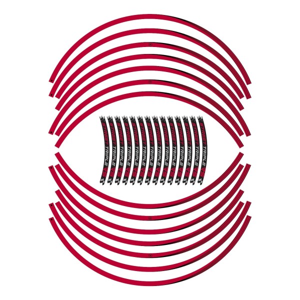 Radaufkleber Felgen 17 kompatibel mit Triumph Street Triple 765 RS