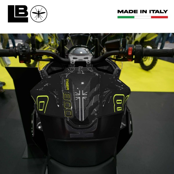 Adhésif 3D de protection de réservoir compatible avec Triumph Tiger 800 Sport 2025