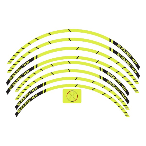 Adhesive strips for motorbike wheel rims compatible with Husqvarna Enduro 701