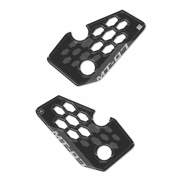 3D Heel Pad Stickers compatible avec Yamaha MT-07 2025