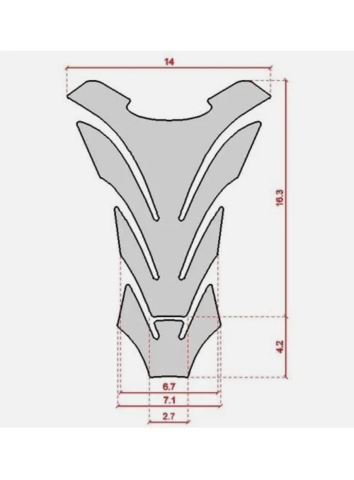 TANKPAD SCHWARZ NEUTRAL 3D...