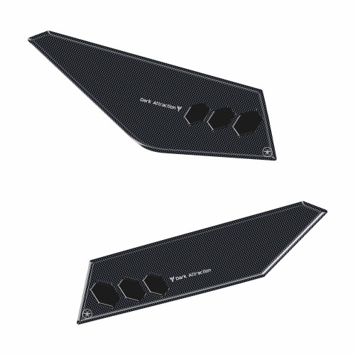 3D Stickers Motorcycle Side Seat Protectors compatible with Yamaha MT-07 2025 2