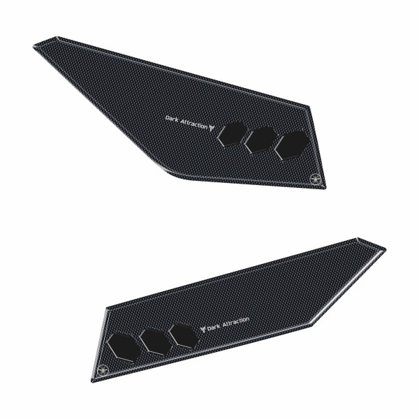 Pegatinas 3D Protectores laterales de asiento de moto compatibles con Yamaha MT-07 2025