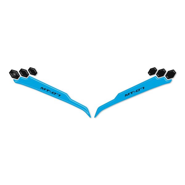 Pegatinas 3D Protectores faciales delanteros de moto compatibles con Yamaha MT-07 2025