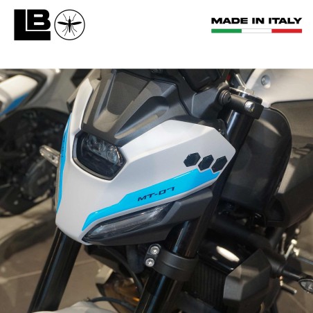 3D Stickers Motorcycle Front Face Protectors compatible with Yamaha MT-07 2025