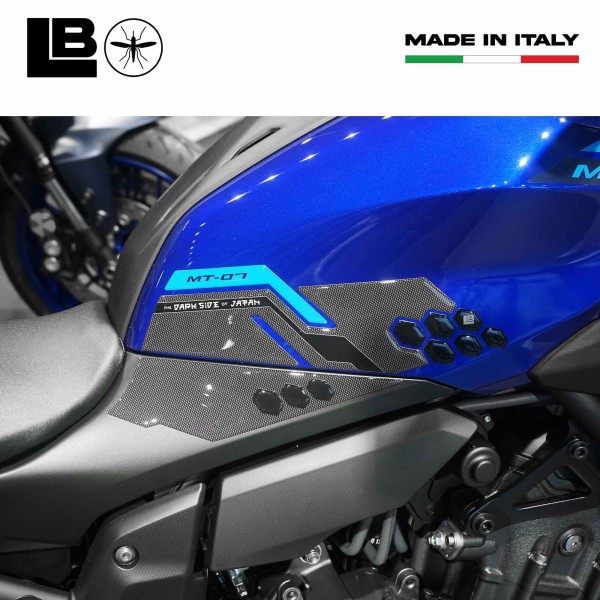 Stickers 3D Protections latérales de réservoir de moto compatibles avec Yamaha MT-07 2025