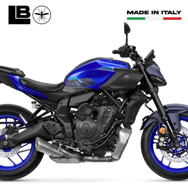 Aufkleber 3D Motorrad Tank Seitenschützer kompatibel mit Yamaha MT-07 2025