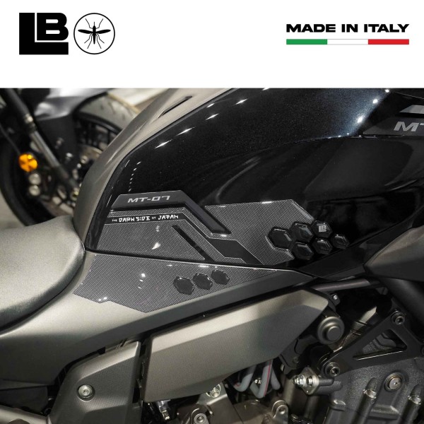 Stickers 3D Motorcycle Tank Side Protectors compatible with Yamaha MT-07 2025