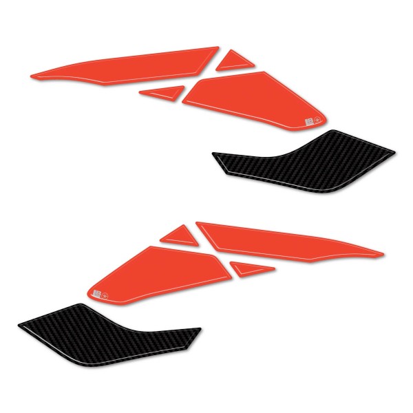 Pegatinas 3D Protectores laterales de depósito compatibles con Morbidelli T1002VX 2025