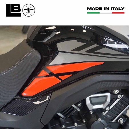 Pegatinas 3D Protectores laterales de depósito compatibles con Morbidelli T1002VX 2025