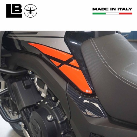 3D Stickers Tank Side Protectors compatible with Morbidelli T1002VX 2025