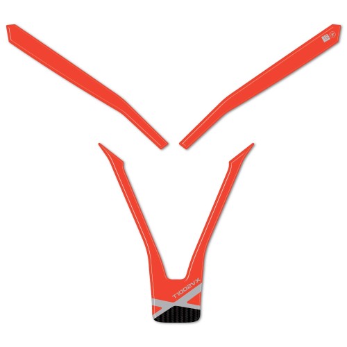 Pegatina de protección frontal 3D morro de moto compatible con Morbidelli T1002VX 2025 2