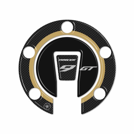 Aufkleber 3D Keyless Tankschlüsselkappe Motorrad kompatibel mit Yamaha Tracer 9 GT 2025