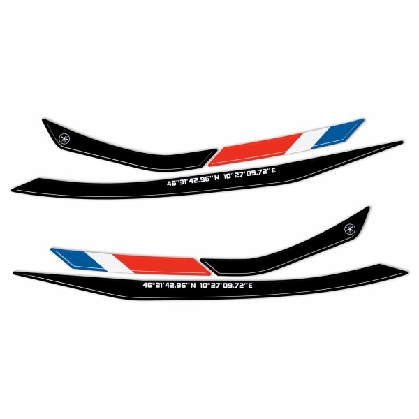 Handlebar protector stickers compatible with Moto Guzzi Stelvio Duecento Tributo