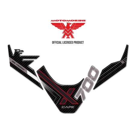 Autocollant de protection avant 3D compatible avec Moto Morini X-Cape 700 2025