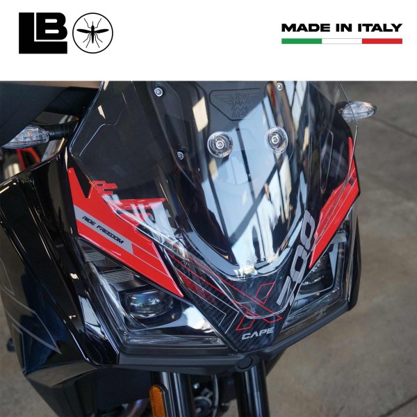 3D Front Protection Sticker compatible with Moto Morini X-Cape 700 2025