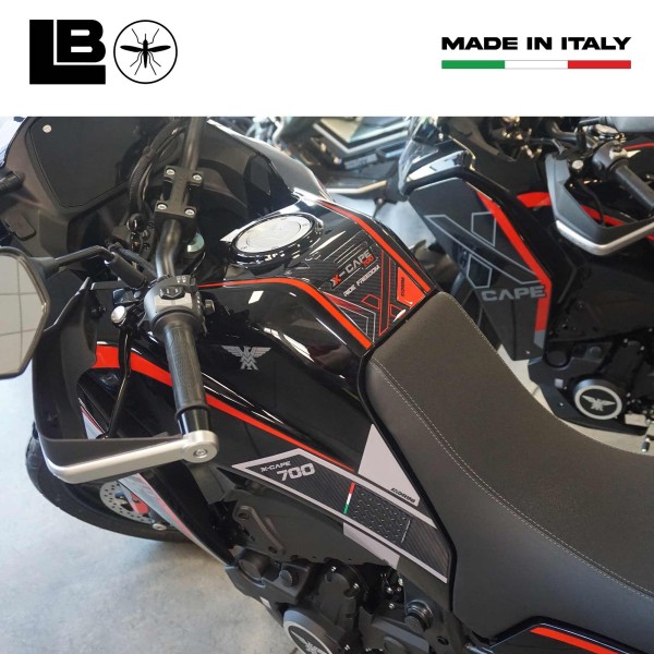 Kit d'autocollants 3D de protection de réservoir compatible avec Moto Morini X-Cape 700 2025