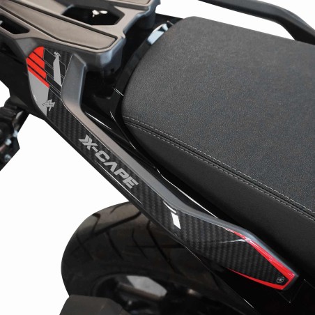 Autocollants 3D pour poignées passager compatibles avec Moto Morini X-Cape 700 2025