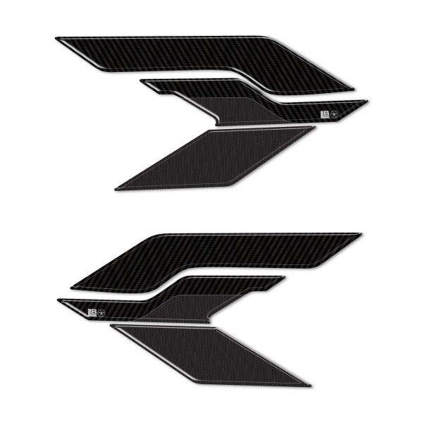 3D Stickers Passenger footrest protectors compatible with Zontes 368 G 2025