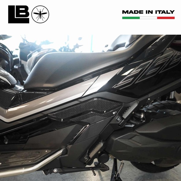 Pegatinas 3D Protectores reposapiés de pasajero compatibles con Zontes 368 G 2025