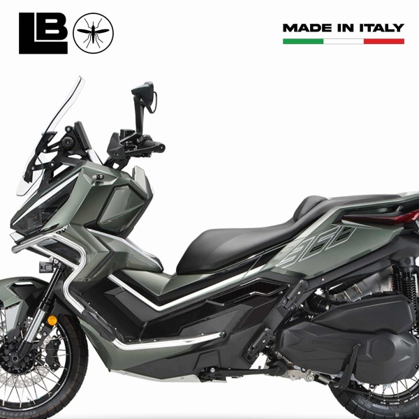 3D Stickers Protecteurs de repose-pieds compatibles avec Zontes 368 G 2025