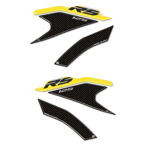 Pegatinas 3D Protectores laterales de depósito compatibles con Aprilia RS 125 2021-25 2