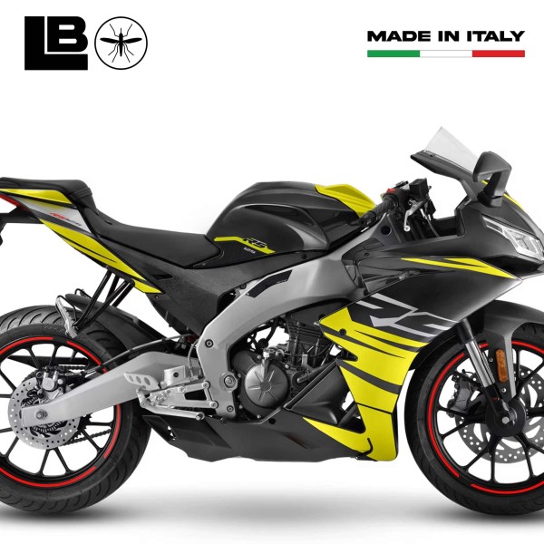 Pegatinas 3D Protectores laterales de depósito compatibles con Aprilia RS 125 2021-25