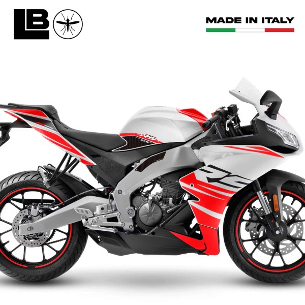 Pegatinas 3D Protectores laterales de depósito compatibles con Aprilia RS 125 2021-25