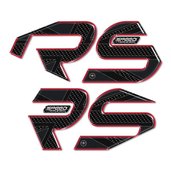 Autocollants 3D pour le réservoir compatible avec Triumph Speed Triple 1200 RS 2025