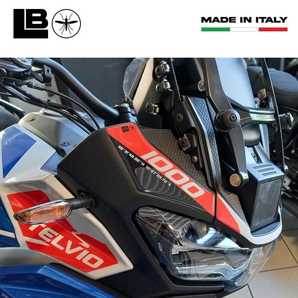 Pegatina de protección delantera compatible con Moto Guzzi Stelvio Duecento Tributo