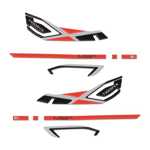 Stickers de protection 3D pour garde-mains moto compatibles avec Morbidelli T1002VX 2025 2