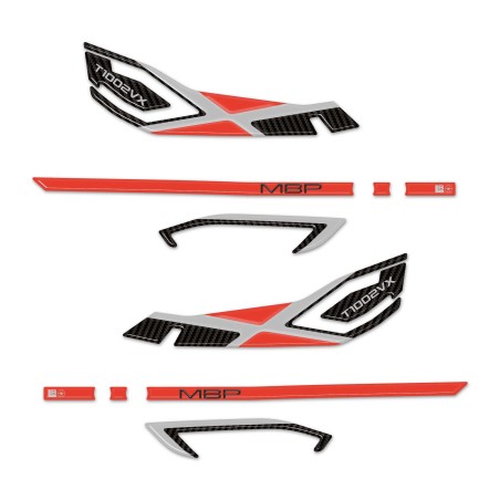 Pegatinas de Protección 3D Guardamanos Moto compatible con Morbidelli T1002VX 2025