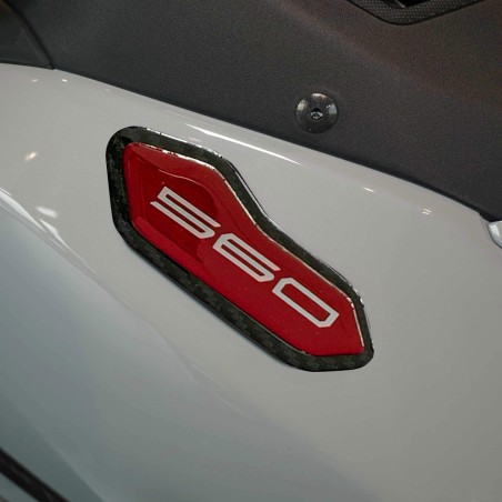 Adesivi Tappi Specchietti carene resinati 3D compatibili con Yamaha Tmax 2025