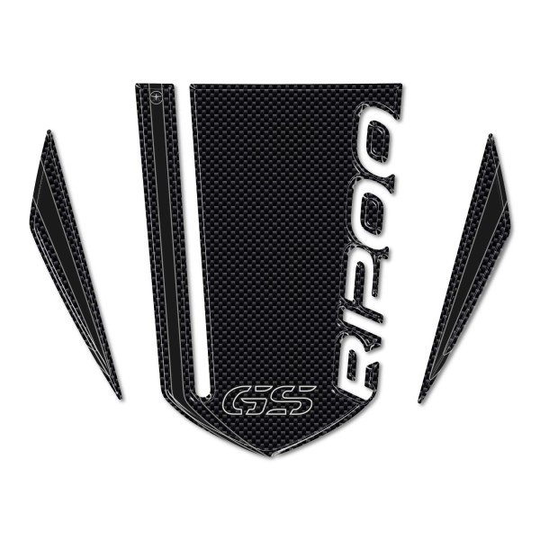 KIT ADHESIVOS 3D PROTECCIÓN PLACA CARBONO compatible MOTO BMW GS R1200 2008-2012