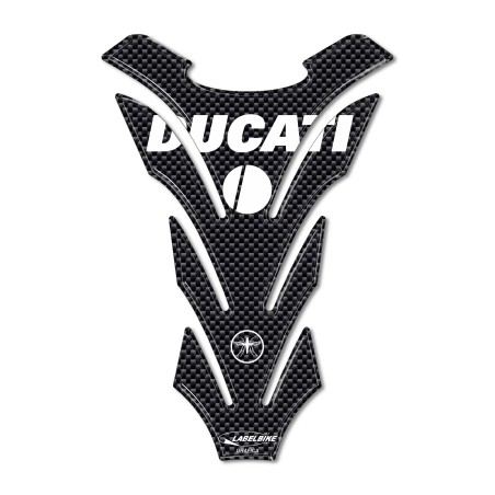PARASERBATOIO ADESIVI in Resina 3D Protezione SERBATOIO per MOTO DUCATI CARBONIO