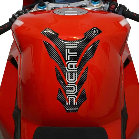 ADHESIVE 3D CARBON TANK PARASTER Compatible MOTO DUCATI OLD Style