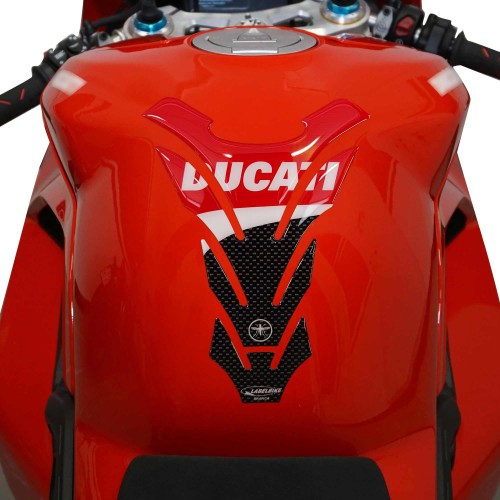 RESIN CARBON- RED RESIN TANK PARASTERS for DUCATI -CORSE MOTORCYCLE