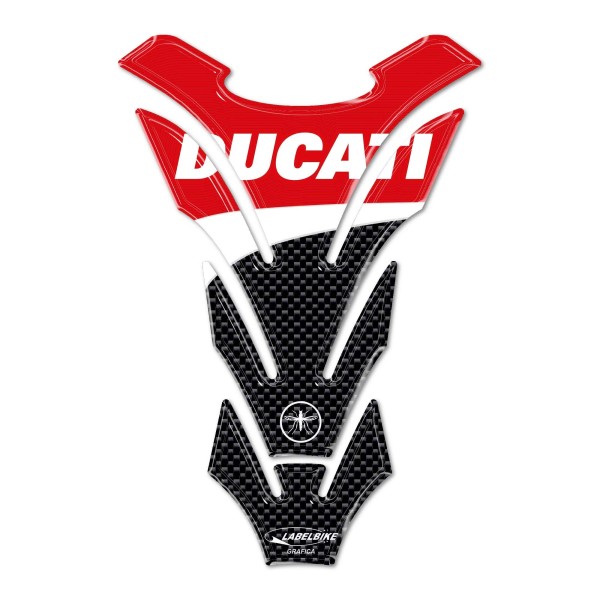 RESIN CARBON- RED RESIN TANK PARASTERS για DUCATI -CORSE MOTORCYCLE