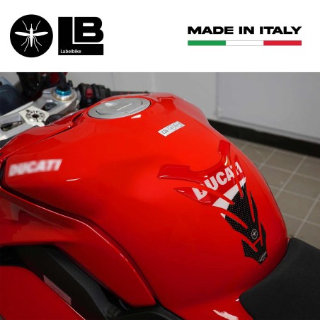 RESIN CARBON- RED RESIN TANK PARASTERS για DUCATI -CORSE MOTORCYCLE