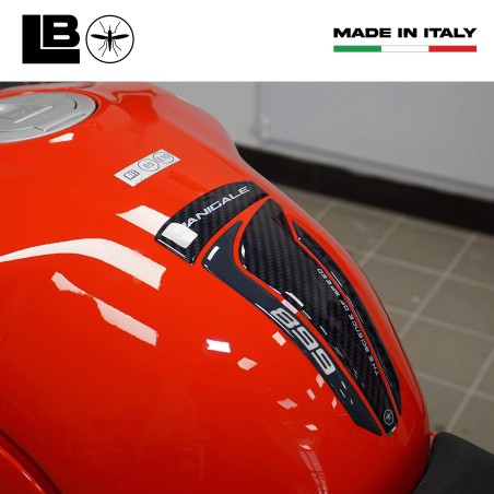Protector depósito moto 3D adhesivo compatible con Ducati Panigale 899 2013-2015.