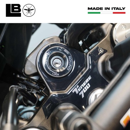 Adesivo 3D Protezione Piastra Sterzo moto compatibile con Yamaha Tenere 700 2025