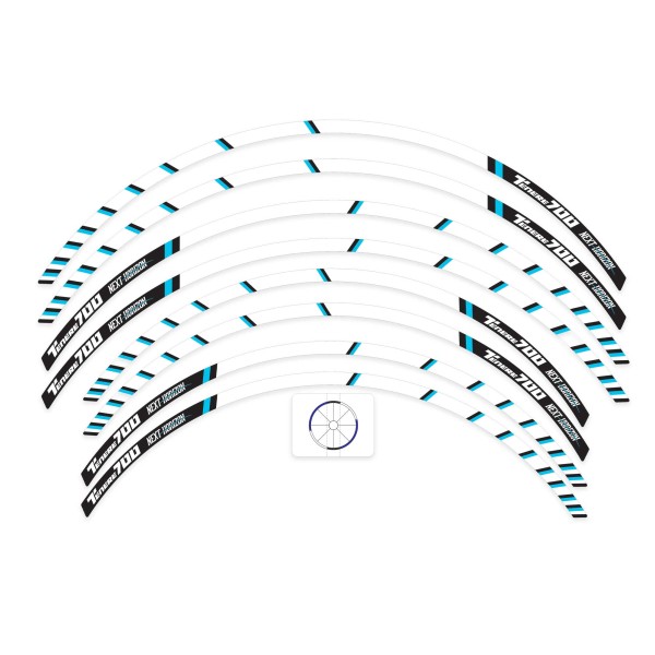 Motorbike rim sticker strips compatible with Yamaha Tenere 700 2025