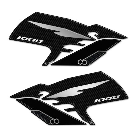 Adesivi 3D Protezioni Laterali Serbatoio compatibili con Honda Hornet 1000 2025