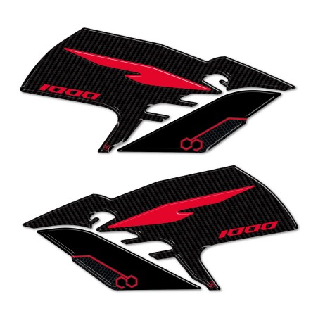 Adesivi 3D Protezioni Laterali Serbatoio compatibili con Honda Hornet 1000 2025