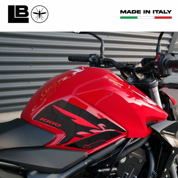 Adesivi 3D Protezioni Laterali Serbatoio compatibili con Honda Hornet 1000 2025
