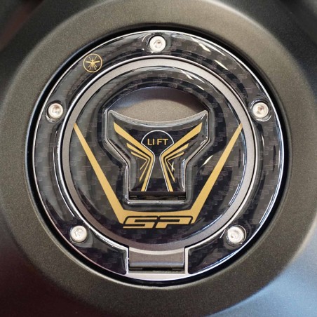 Protection 3D adhésive du bouchon de réservoir compatible avec Honda Hornet 1000 2025