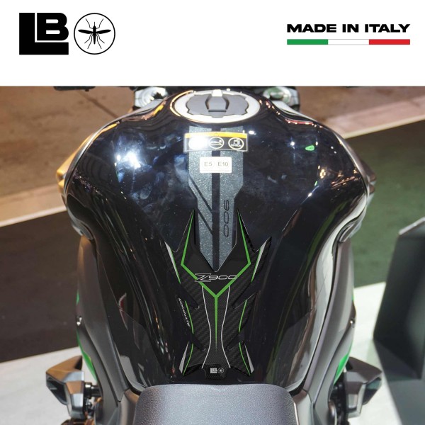 Adesivo gel 3D Protezione Paraserbatoio compatibile con Kawasaki Z900 2018-2025