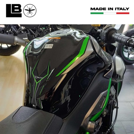 Adesivo gel 3D Protezione Paraserbatoio compatibile con Kawasaki Z900 2018-2025
